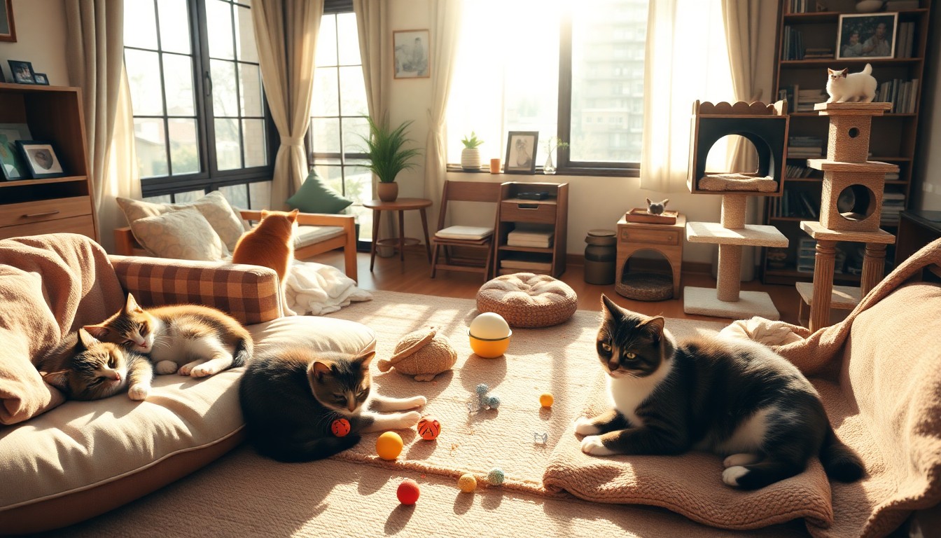 竹内良太の子供と4匹の保護猫との生活