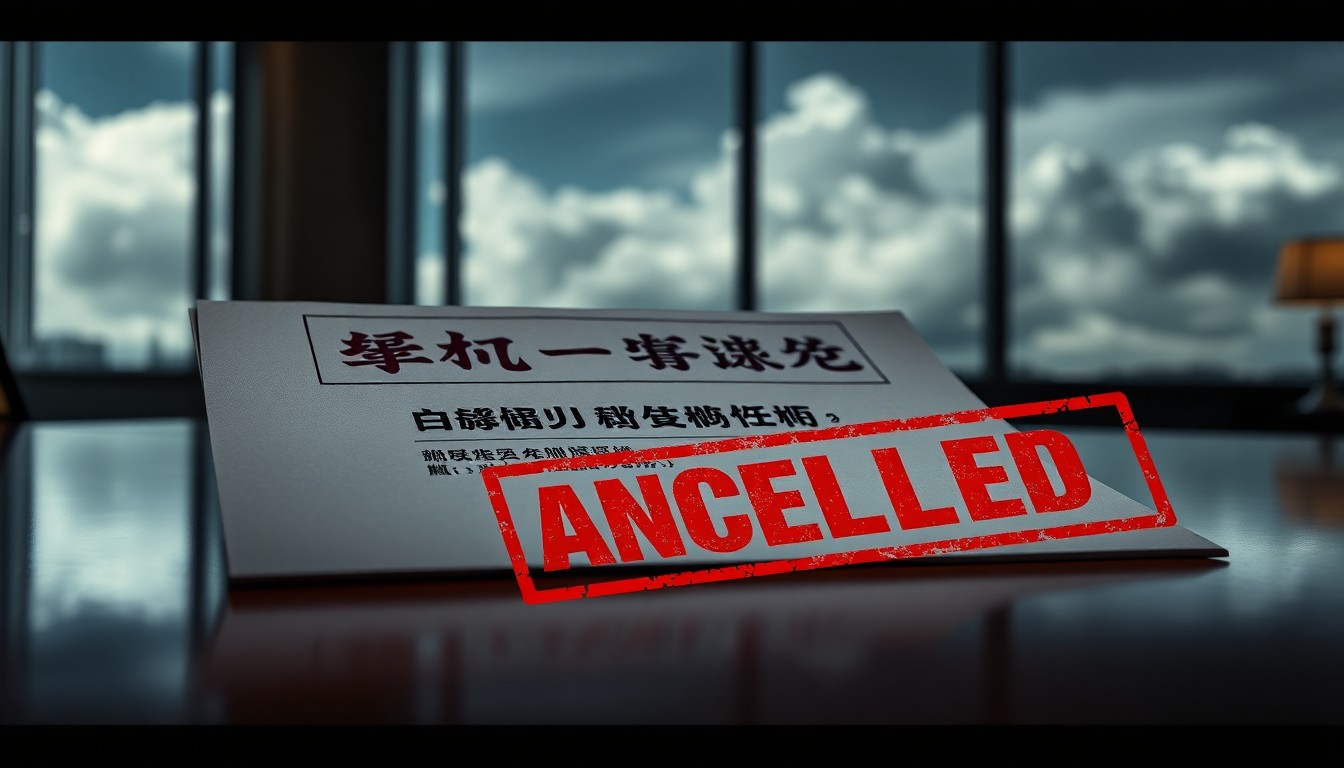 中国イベント中止の詳細と不可抗力の影響
